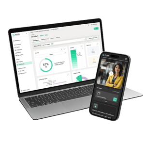 Wave Connect laptop&phone mockup with icon 1